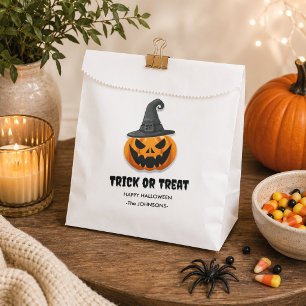 Sachets En Papier Halloween Trick or Treat – Citrouilles Personnalis