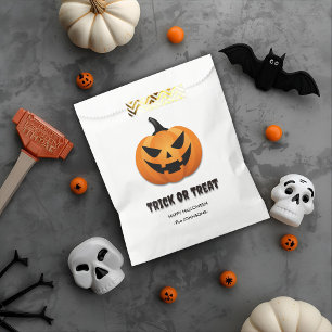 Sachets En Papier Halloween Trick or Treat – Citrouilles personnalis