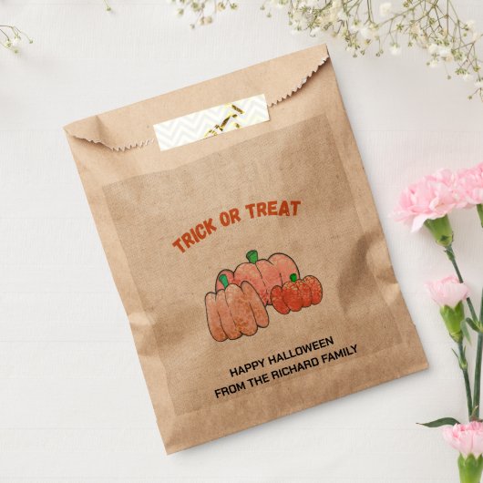 Sachets En Papier Halloween Trick ou Treat | Candy Design Moderne (Scellé)