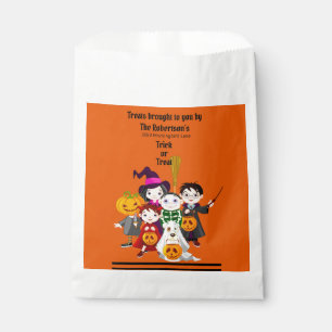 Sachets En Papier Halloween Trick ou Treat Personnaliser le nom