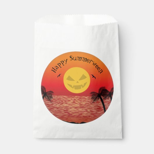 Sachets En Papier Halloween tropical (Devant)