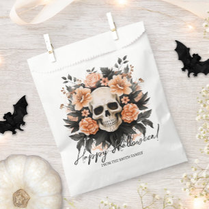 Sachets En Papier Halloween Vintage floral personnalisé