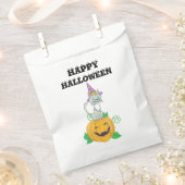 Sachets En Papier Halloween Wizard Chat on Citrouille (Coupé)