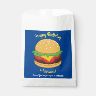 Sachets En Papier Hamburger Anniversaire de fête Burger