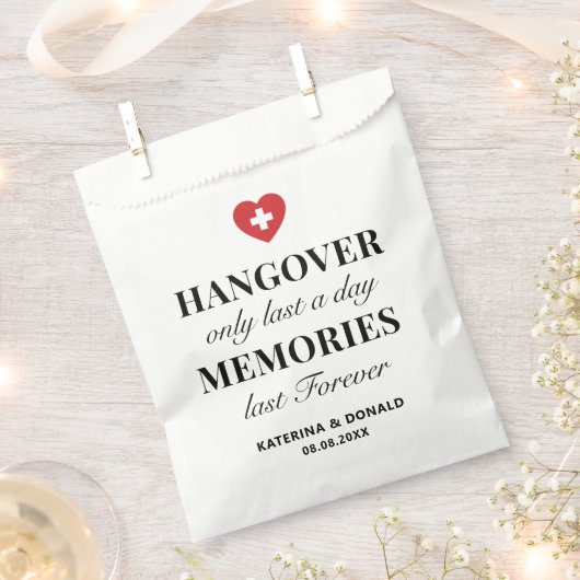 Sachets En Papier Hangover Seulement Dernier une journée Souvenirs D (Coupé)