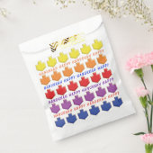 Sachets En Papier Hanoukka Favor Bag, "Dreidels 3D" (Scellé)