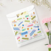 Sachets En Papier Hanoukka Favor Bag, "Parti Chanukah" (Scellé)