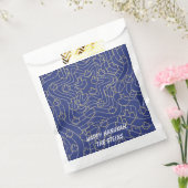 Sachets En Papier Hanoukka Favor Sac, "Elegant Dreidels and Stars" (Scellé)