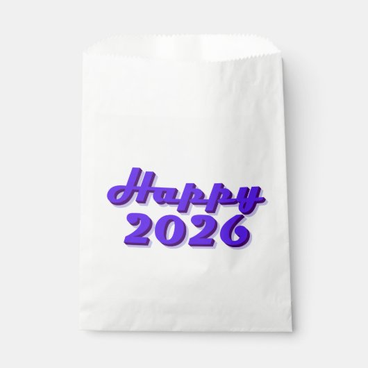 Sachets En Papier Happy 2026 (Devant)