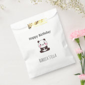 Sachets En Papier Happy birthday cute panda bear white (Scellé)