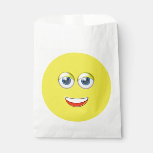 Sachets En Papier Happy Face Emoji (Devant)