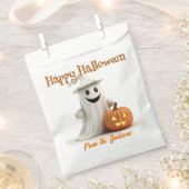 Sachets En Papier Happy Halloween CUTE GHOST WITH PUMPKIN (Coupé)