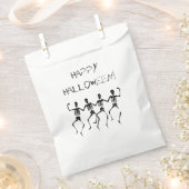 Sachets En Papier Happy Halloween Dancing Skeletons (Coupé)