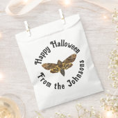 Sachets En Papier Happy Halloween Death's Head Moth custom name (Coupé)