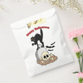 Sachets En Papier Happy Halloween Gravestone Chat noir et crâne (Scellé)