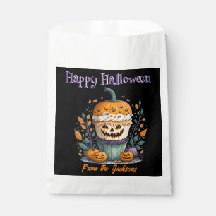 Sachets En Papier Happy Halloween PERSONNALISÉ WEIRD CITROUILLE CUPC