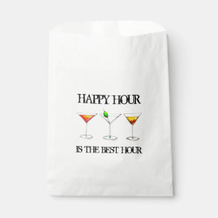 Sachets En Papier Happy Hour est la meilleure heure de cocktails de