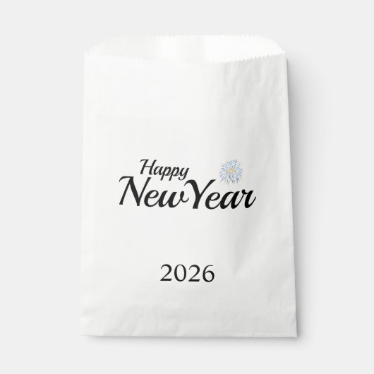 Sachets En Papier Happy New Year Custom Present (Devant)
