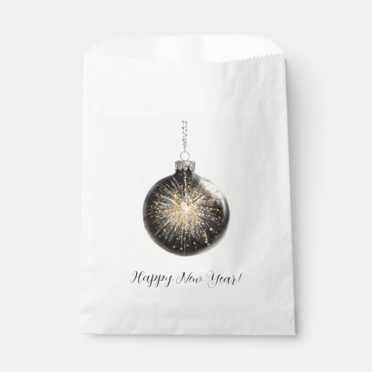 Sachets En Papier Happy New Year Fireworks Ball (Devant)