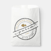 Sachets En Papier HAPPY PURIM Script w Hamentash Bag (Devant)