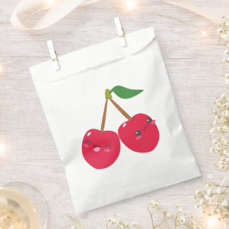 Sachets En Papier Happy Smiling Kawaii Cherry Fruit