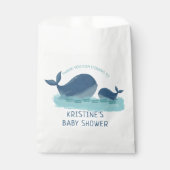 Sachets En Papier Happy Whales Ocean Theme Baby shower (Devant)