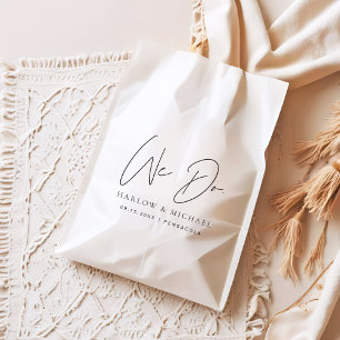 Sachets En Papier HARLOW minimaliste moderne nous faisons Mariage