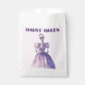 Sachets En Papier Haunt Queen | Halloween squelette Éffrayant Favori (Devant)