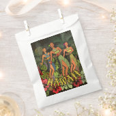 Sachets En Papier Hawaii Aloha Palm Hula Art Design (Coupé)