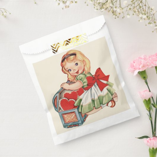 Sachets En Papier Heart Girl Enfant Retro Enfants mignons (Scellé)