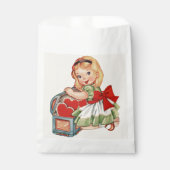 Sachets En Papier Heart Girl Enfant Retro Enfants mignons (Devant)