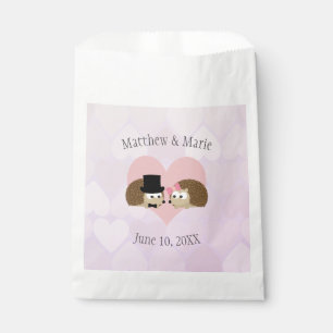 Sachets En Papier Hérisson en amour