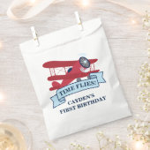 Sachets En Papier Heure Vol Red Avion Anniversaire (Coupé)
