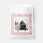 Sachets En Papier Heureuse Sainte-Valentin | Coeur rose et rouge | C (Devant)