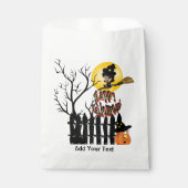 Sachets En Papier Heureuse sorcière d'Halloween (Devant)