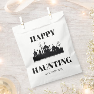 Sachets En Papier Heureux et décourageant Halloween Bonbons Favori