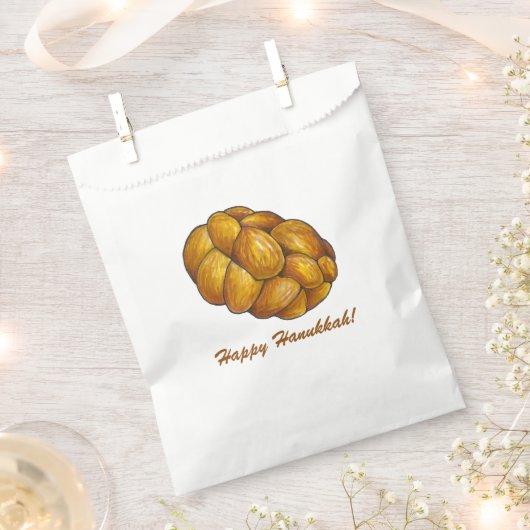Sachets En Papier Heureux Hanoukka Chanukah Challah Pain Pain Pain P (Coupé)