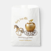 Sachets En Papier Heureux Jamais après Caramel Apple Mariage (Devant)