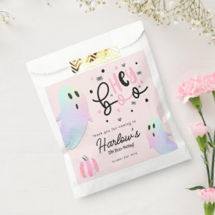 Sachets En Papier Hey Boire iridescente Ghost Pink Halloween Party