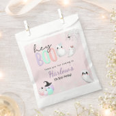 Sachets En Papier Hey Boo Ghost Pastel Halloween Anniversaire (Coupé)