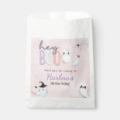 Sachets En Papier Hey Boo Ghost Pastel Halloween Anniversaire (Devant)