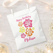Sachets En Papier Hibiscus Tropical Hawaïen Fleurs Florales Imprimer (Coupé)
