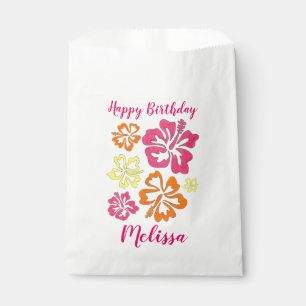 Sachets En Papier Hibiscus Tropical Hawaïen Fleurs Florales Imprimer