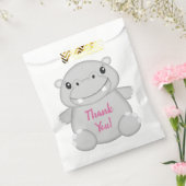 Sachets En Papier Hippo fête d'anniversaire rose (Scellé)