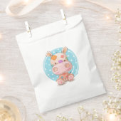 Sachets En Papier Hippopotame Patchwork Bleu (Coupé)