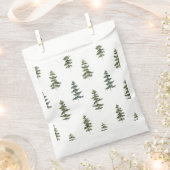 Sachets En Papier Hiver branché | Motif d'arbre de Noël (Coupé)