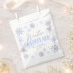 Sachets En Papier Hiver ONE derland Flocon de neige 1er anniversaire