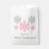Sachets En Papier Hiver Onederland 1er anniversaire (Devant)