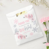 Sachets En Papier Hiver ONEderland Pink and Silver Birthday Party (Scellé)