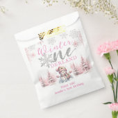 Sachets En Papier Hiver Onederland Pink Silver Parties scintillant 1 (Scellé)